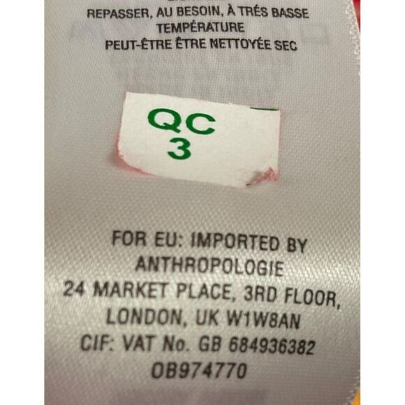 Anthropologie Conversations Floral Print Red Midi Dress, size 6, pockets - Picture 13 of 13